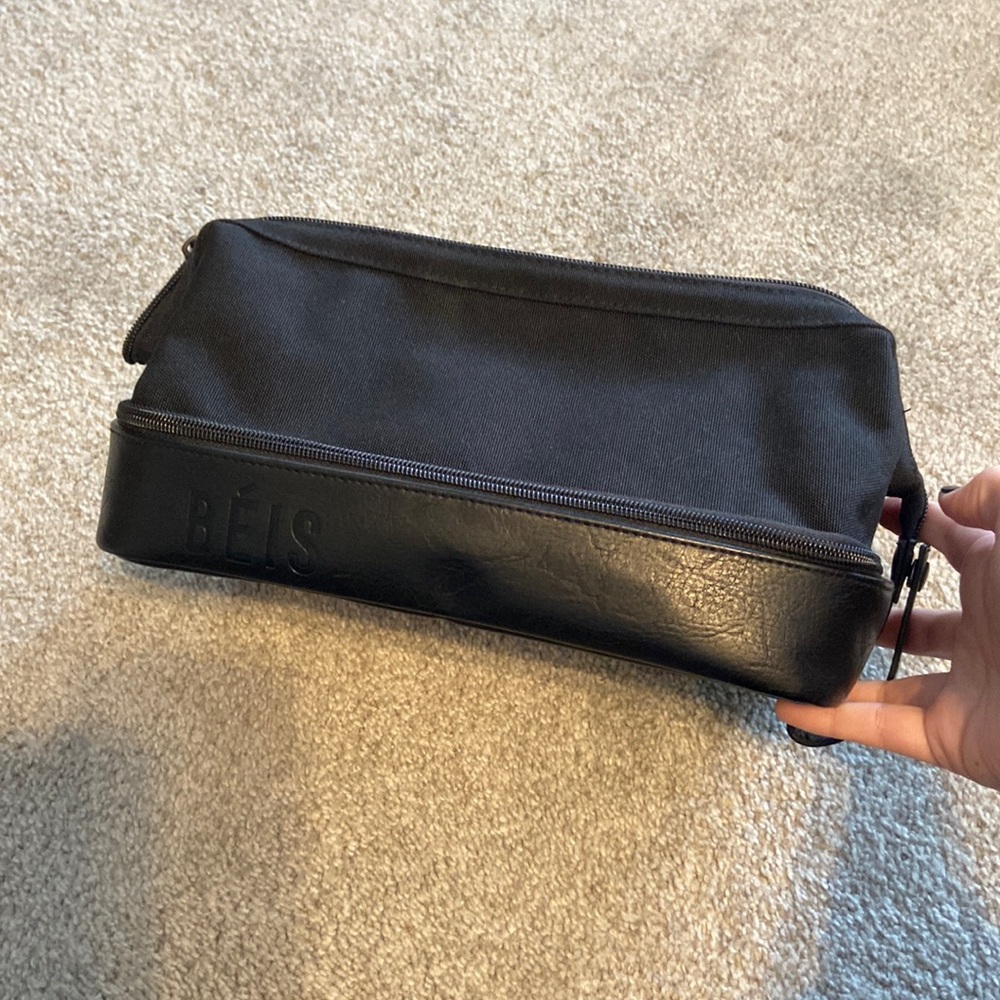 BEIS Black Cosmetic Bag
